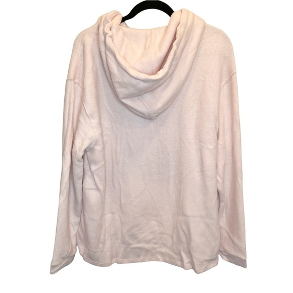 Everleigh Cozy Hoodie in Light Pink Size XL NWT Soft Brushed French Terry - Picture 6 of 6